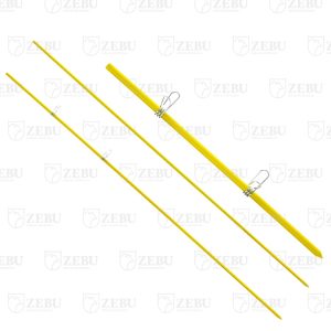VARETA DE FIBRA DE VIDRO AMAR. 120CMX10MM ZEBU (50UN)