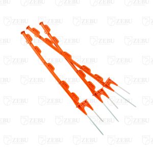 VARETA DE PLÁSTICO LARANJA 5 ALÇAS 25UN PARA FIO E FITA ZEBU