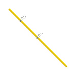 VARETA DE FIBRA DE VIDRO AMAR. 60CMX10MM ZEBU (10UN)